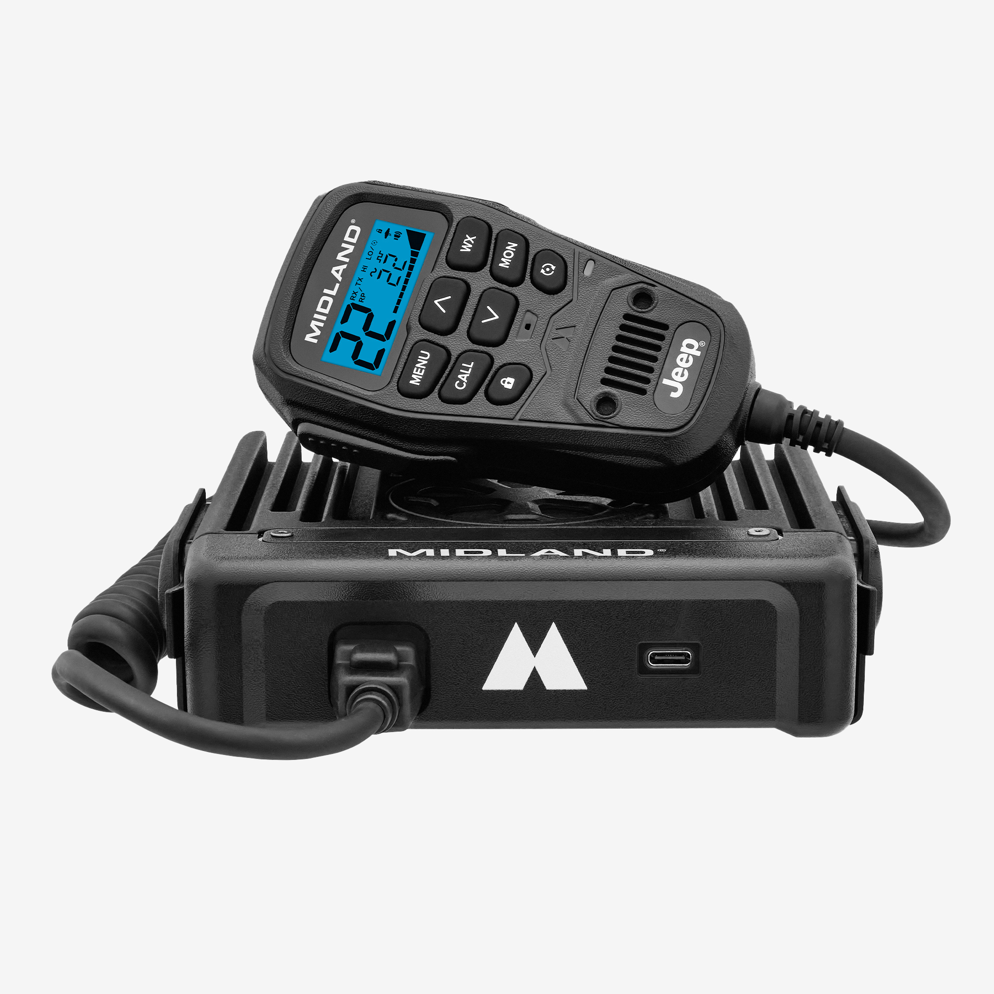 Midland MXT575 GMRS MicroMobile Radio — 50 Watts, Fully-Integrated Control Microphone, Model# MXT575